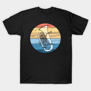 Euphonium Music Notation Euphoniumist Brass Musician T-Shirt